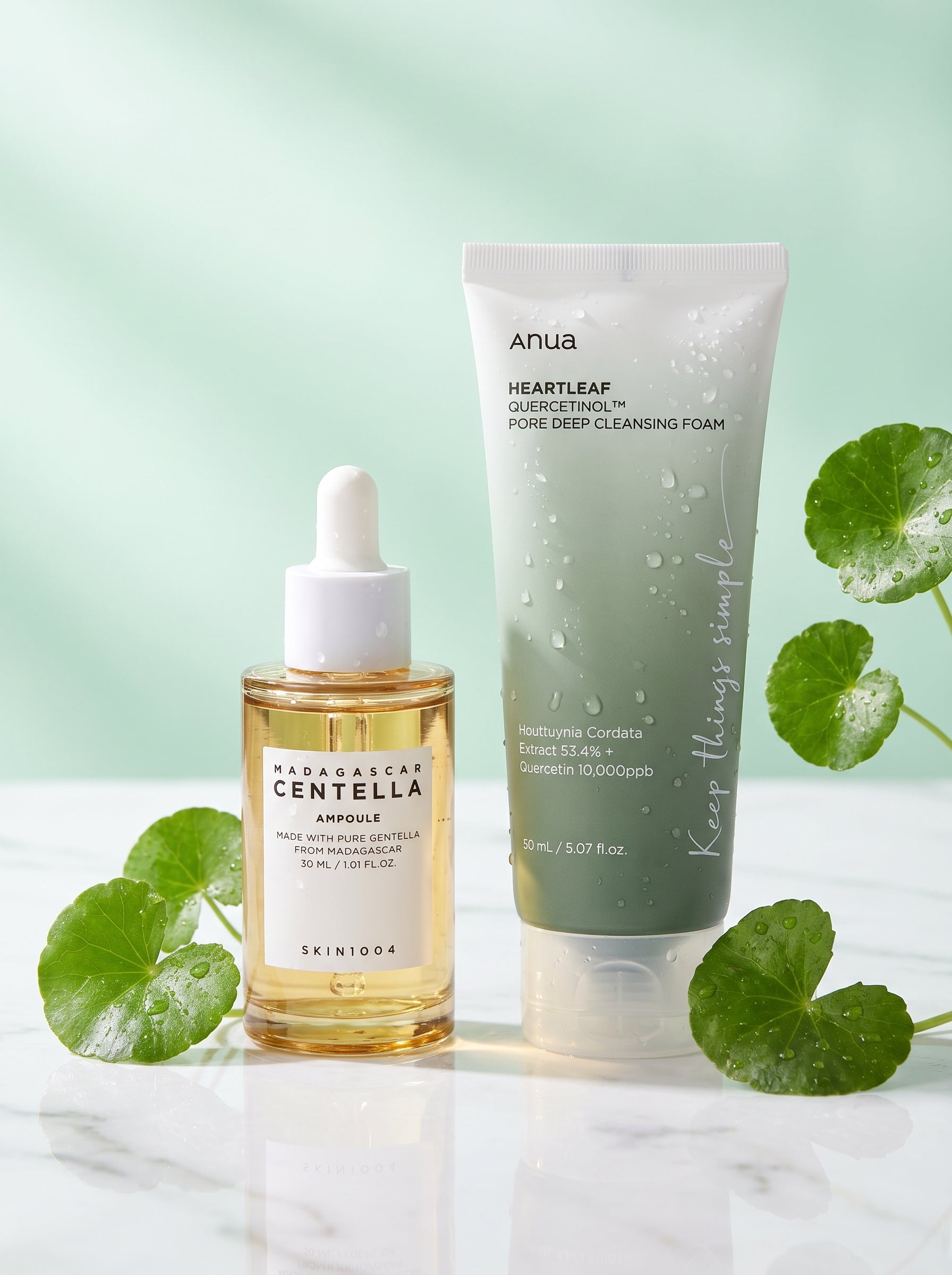 KIT 1 — SERUM CENTELLA AMP + ANUA HEARTLEAF TONER 60ML